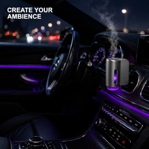 Smart Car Air Freshener, 3 Levels of Adjustable Intensity, Aroma Rechargeable Aroma Diffuser, Adjustable Aroma Diffuser, 220mAh Built-in， Fresh+Intense+Ocean Perfume - color: Fresh+intense+ocean Flavour