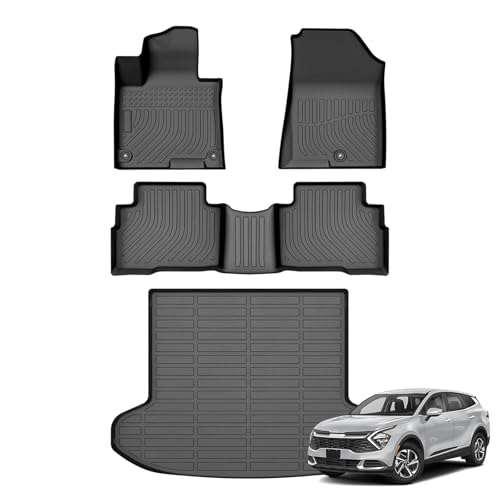 Sportage Floor Mats - Car Mats for Kia 2023-2026 (Only for Gasoline), All Weather Floor Mat for Sportage Accessories, Heavy Duty Rubber Mats, Car Accessories - size: 3)Kia Sportage Gasoline【23-26】