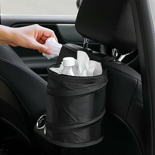 Leak-Proof Foldable Car Trash Can, Convenient Hanging Design, Durable Polyester Pop-up Trash Can, sSuitable for Cars, SUVs, Trucks, Camping, Outdoor