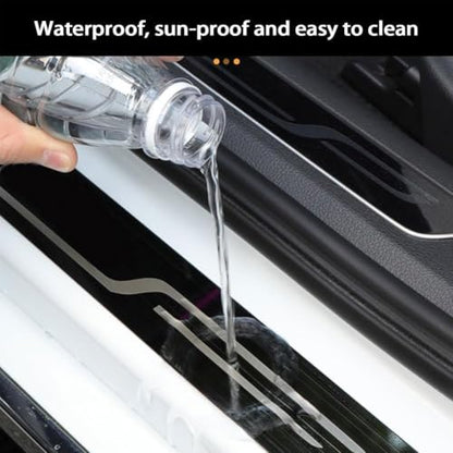 4 Pcs Stainless Steel Car Door Sill for Jeep Grand Cherokee L 2021-2025, Car Protector Strips Edge Entry Guards Anti Scratch Threshold Strip