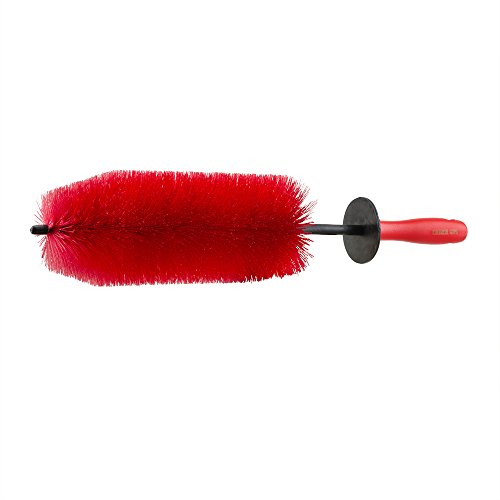 Chemical Guys Red Rocket Detailing Brush - Flexible Long-Reach Wheel and Rim Cleaning Tool for Cars, Trucks, SUVs, Motorcycles, and RVs - Safely Cleans Tight Spaces, Spokes, and Crevices - size: , 1 Pack, style: Red Rocket