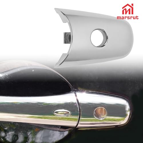 Door Handle Cover Fit for NISSAN Armada 2017-2020 80646-1BA0A for Infiniti QX60 QX70 QX80 2014-2019 EX35 FX35 FX50 QX50 QX56, Left Driver Front Outside Exterior Car Door Handle Escutcheon with Keyhole