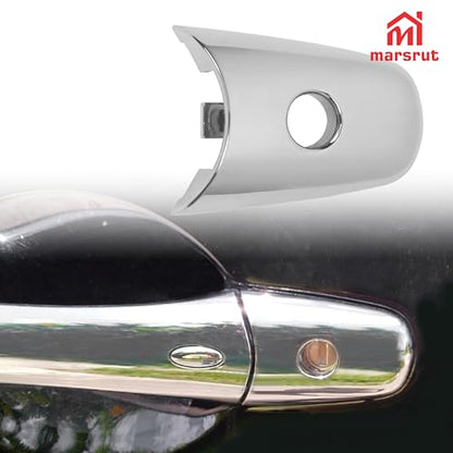 Door Handle Cover Fit for NISSAN Armada 2017-2020 80646-1BA0A for Infiniti QX60 QX70 QX80 2014-2019 EX35 FX35 FX50 QX50 QX56, Left Driver Front Outside Exterior Car Door Handle Escutcheon with Keyhole