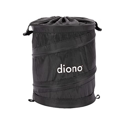 Diono Pop-up Trash Bin, Collapsible Car Trash Can Portable, Small, Leak Proof, Perfect For Keeping Car Clean, Black