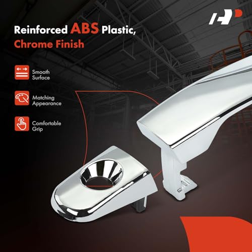 A-Premium Front Driver Side Exterior Door Handle with Keyhole Compatible with Chevrolet Equinox, Malibu, Traverse & GMC Terrain, Acadia Limited & Buick Enclave & Pontiac G6 & Saturn Aura, Outlook
