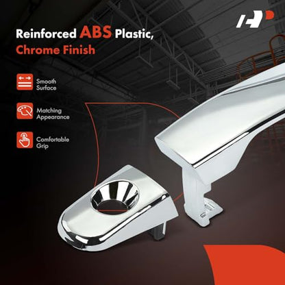 A-Premium Front Driver Side Exterior Door Handle with Keyhole Compatible with Chevrolet Equinox, Malibu, Traverse & GMC Terrain, Acadia Limited & Buick Enclave & Pontiac G6 & Saturn Aura, Outlook