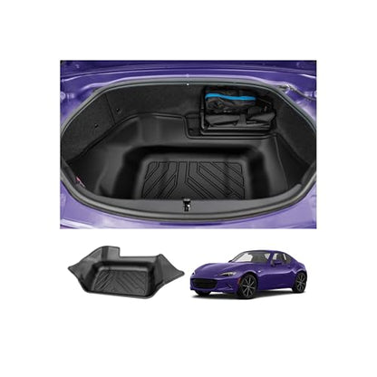 Powerty Trunk Mat for Mazda MX-5 Miata 2016-2025 2026 Accessories, All Weather Cargo Mat TPE Cargo Liner Replacement for Rear Trunk,Black - size: Cargo Mat｜for｜16-25｜mazda Mx-5 Miata