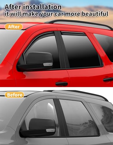 in-Channel Window Rain Guards Fit for Dodge Durango 2011-2026 Extra Durable Window Visors Window Deflectors Vent Visors Vent Shades Car Accessories-4 pcs 2-Q15 - size: Fit for 2011-2026 Dodge Durango