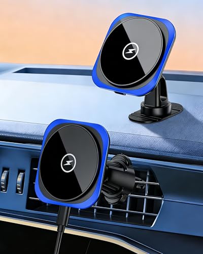 15W MagSafe Car Mount Charger,Magnetic Wireless Car Charger,Air Vent Dashboard Phone Holder Mount for iPhone 17e 16 15 14 13 12 Pro/Pro Max/17 Air,Samsung S26/S25 Ultra,Fast Charging,Car Accessories - color: Wireless Car Charger