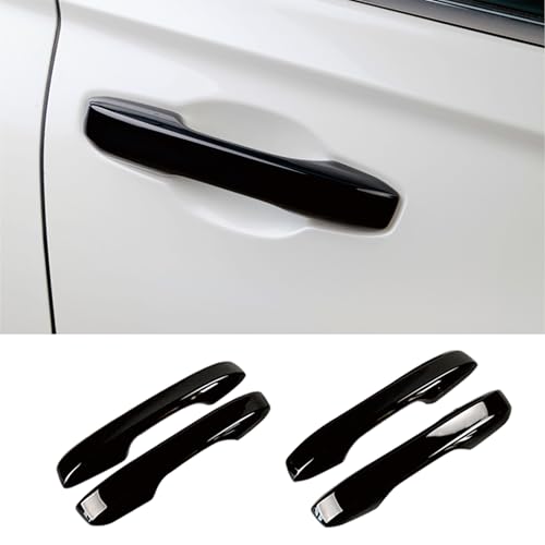 Snap-on Car Door Exterior Handle Protection Cover Compatible with Civic/Accord/CR-V/HR-V 2023-2025- Glossy Black