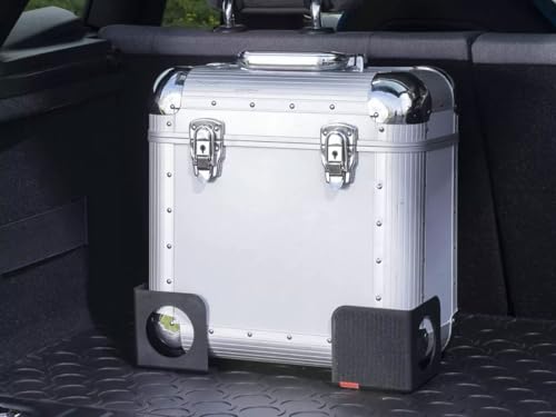 rati Nook Trunk Organizer Blocks for Cars and SUVs, Adjustable Cargo Dividers with Dual Grip Pads, Works on Carpeted and Plastic Trunks, Set of 2 Modular Stabilizers - color: Black