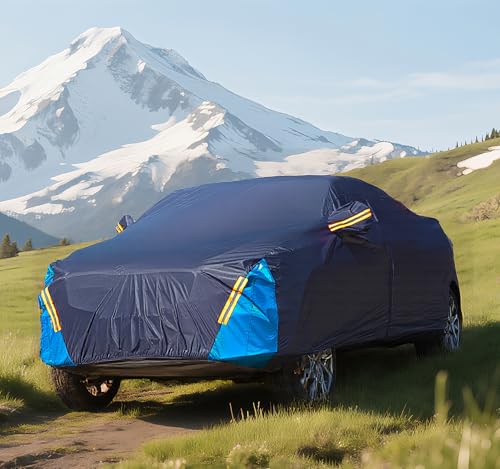 Car Cover Waterproof All Weather, 6 Layers Outdoor Full Exterior Cover Rain Sun UV Snowproof Protection with Zipper Cotton, Mirror Pocket for Dodge Ram - style: Dodge Rams