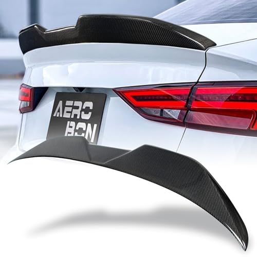 AeroBon Real Carbon Fiber Trunk Spoiler Compatible with 2014-2020 Audi A3 S3 RS3 Spoiler 8V Sedan Rear Spoiler (MP Style) Motorsport Performance - size: MP