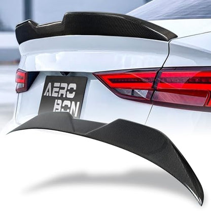 AeroBon Real Carbon Fiber Trunk Spoiler Compatible with 2014-2020 Audi A3 S3 RS3 Spoiler 8V Sedan Rear Spoiler (MP Style) Motorsport Performance - size: MP