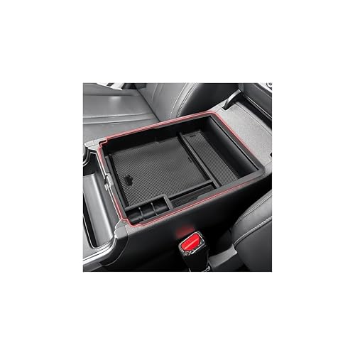 Autorder Center Console Organizer for Kia Sorento 2021-2026 Accessories Armrest Storage Box Secondary Insert Tray with 2 Color Mats - size: 2021-2026 Kia Sorento