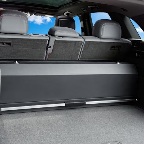 Car Trunk Organizer Sturdy Car Storage Organizer with Lid and Push-pull Handle Collapsible Leather Cargo Organizer for Suv, Truck, Sedan, Van (Black, 40.5 x 11.4 x 12.2in) - color: Black, size: 40.5" X 11.4" X 12.2"