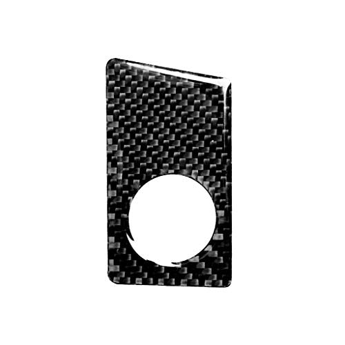 NVCNX Real Carbon Fiber Compatible with Audi B9 A4 S4 2017-2025 / A5 S5 RS5 2018-2025 2019 2020 2021 2022 2023 2024 Car Engine Push Start Stop Button Panel Cover Sticker Interior Trim Accessories 1PC - color: Engine Push Start Stop Button Panel