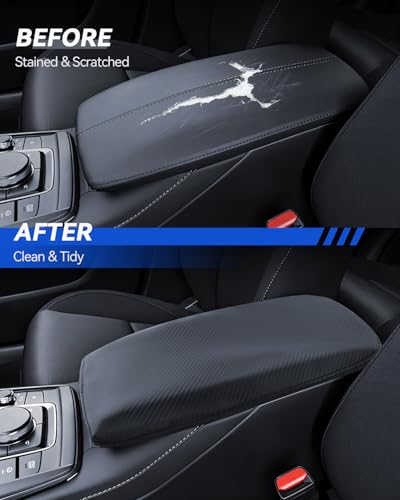 Armrest Cover for Mazda CX-30 2020 2021 2022 2023 2024 2025 Accessories Center Console Middle Lid Pad Protector for Car Elbow Rest - size: for 2020-2025 Mazda CX-30