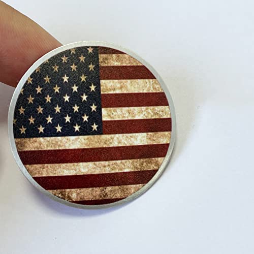 American Flag Emblem Gear Shift Switch Knob Cover Aluminium Dial Shifter Trim Plate for Dodge Ram 1500/2500, Dodge Durango, Chrysler 300/200/Pacifica & Voyager (American Flag A) - color: American Flag A