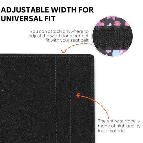 2 PCS Seat Belt Cover Pad, Soft and Cute Seat Belt Protector, Universal Car Accessories and Interior Decor (Floral Print)