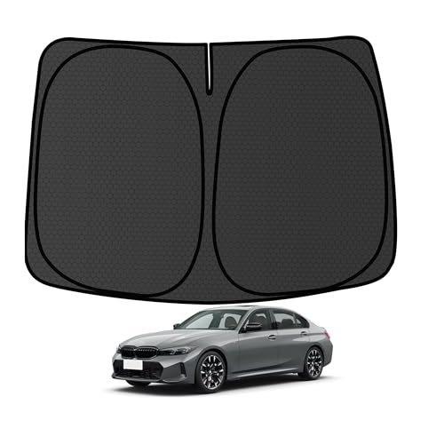 Customized Windshield Sun Shade for BMW i3 2013-2024 2025 Blocks UV Rays Accessories,1:1 Tailored Foldable Thickened Wear-Resistant Front Window Sunshade Visor,Keeps Your Car Cooler - size: FOR BMW i3 2013-2025