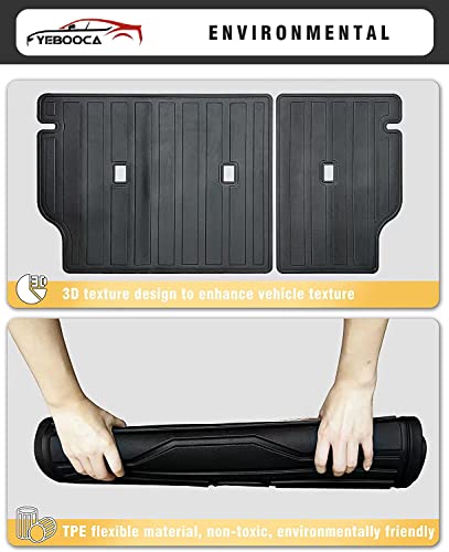 Cargo Liner Compatible with 2021-2025 Bronco Sport Trunk Mat Back Seat Cover Protector (Backrest Mats) - size: For 2021-2025 Ford Bronco Sport(Backrest Mat)