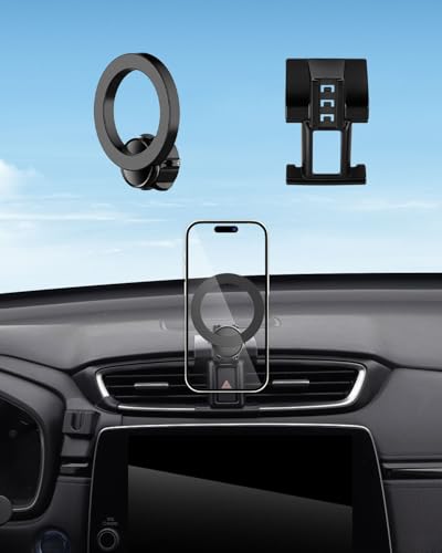 PZK Car Phone Mount for Honda CRV CR-V 2017 2018 2019-2020 2021 2022 Accessories 5th Gen CRV Custom Air Vent Car Phone Holder Magnetic Hands Free 360° Rotation Phone Automobile Cradles - color: Magsafe, size: Honda CR-V 5th Gen 2017-2022 (Air Vent)