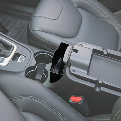 JeCar Center Console Organizer Tray Storage Tray Armrest Storage Organizer Accessories Compatible with Jeep Cherokee 2014-2019