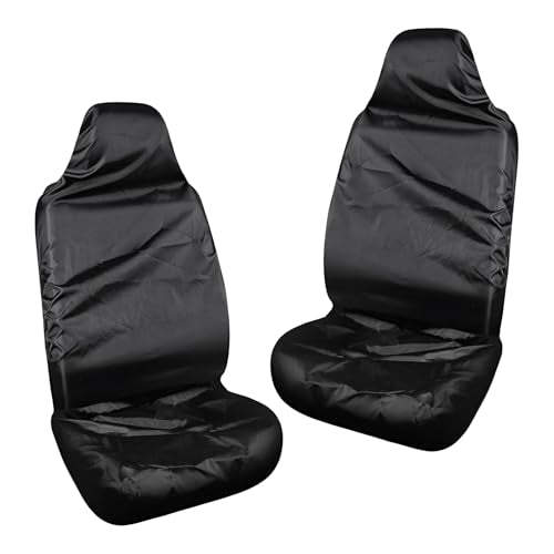 2 PCS Car Seat Cover Protector, Waterproof & Sweatproof Front Seat Protective Cover for Gym Hiking Swimming, Universal Soft Washable Seat Protector for Cars SUVs Trucks - color: 2 PCS