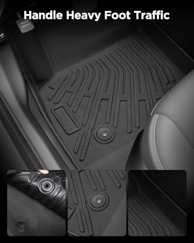 Car Floor Mats Compatible for Chevy Cruze 2016-2019 (Sedan and Spare Tire Version Only) Cargo Liners Heavy Duty Front Rear Rows Waterproof 3D Anti-Slip Rubber TPE for Chevrolet Cruze Accessories