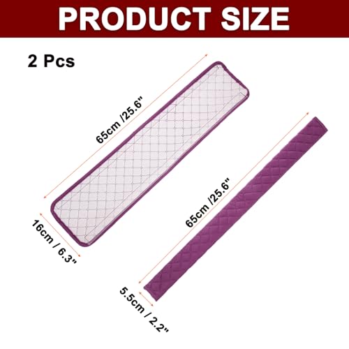 HARFINGTON 2pcs Shoulder Strap Cushions 25.6 Inch Car Seat Belt Pads Cover Auto Seatbelt Strap Shoulder Pad Automotive Seat Belt Cushion Pad for Auto SUV Truck, Purple - color: Purple, size: 25.6 Inch