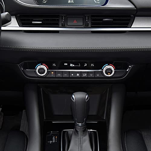 TOMALL Bling Car AC Knob Covers Compatible with Mazda 3 CX-30 Center Console Air Conditioning Knob Button Cover Radio Button Cover Air Conditioner Cover Trim Interior Ring Bling Decoration for Car