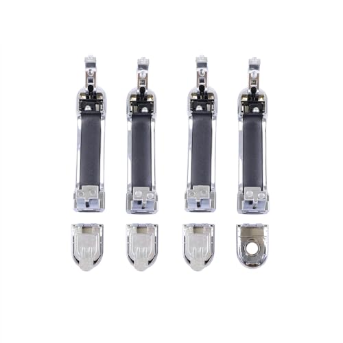 Chrome 1 Lot 4 Doors Exterior Handle Door Outer Handle Compatible with Nissan Versa 2007 2008 2009 2010 2011 2012 - color: Chrome