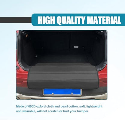 Universal Foldable Car Trunk Bumper Guard Mat Rear Bumper Protector, SUV Cargo Liner Floor Mat Liner Floor Mat Prevent Scratches, 31.4 x 25.2 Inch
