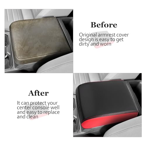 SKTU for 2024 2025 2026 Toyota Tacoma Center Console Cover 2024 2025 2026 Tacoma Armrest Cover 2024 2025 2026 Tacoma Center Console Pad Toyota Tacoma 2024 2025 2026 Accessories Console Cushion (Red) - color: 2024-2026 Tacoma Red