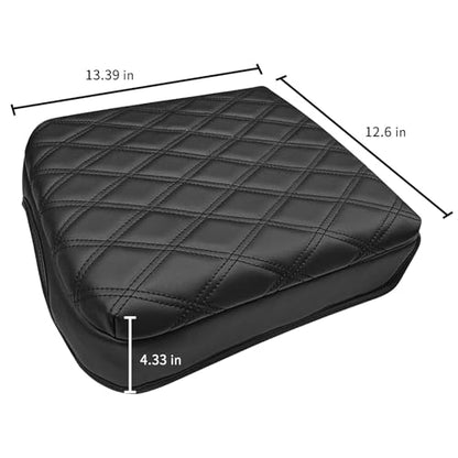 Zxiaochun Center Console Armrest Cover for F250 F350 F450 F550 2023 2024 2025 2026, Bucket Seat Arm Rest Lid PU Leather Cushion Protector Interior Accessories, Black - size: For 2023+ F250-F550 Bucket Console