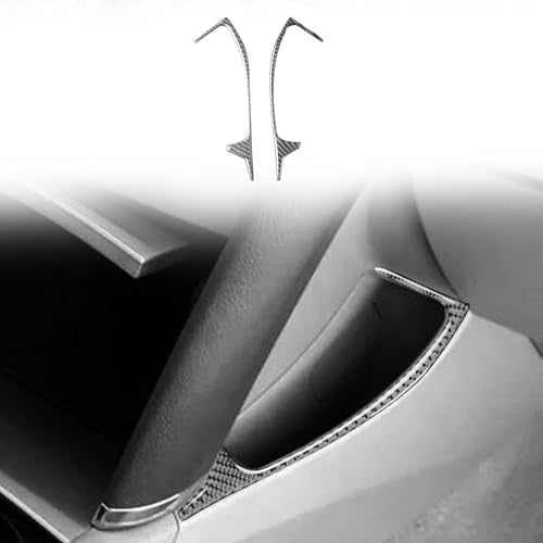 Center Console Trim Cover Real Carbon Fiber Gear Shift Control Side Panel Decorative Sticker Compatible with Toyota Camry 2007 2008 2009 2010 2011 Accessories - color: Black 29