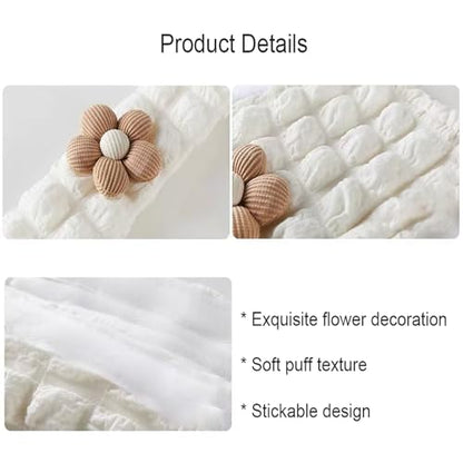 Car Seat Belt Cover Pad, 2 Pack Flower Car Accessorie Seatbelt Covers Cushion Neck Shoulder Strap Protector Universal Seat Belt Cover for Adults and Kids (Texture Flower) - color: Texture flower