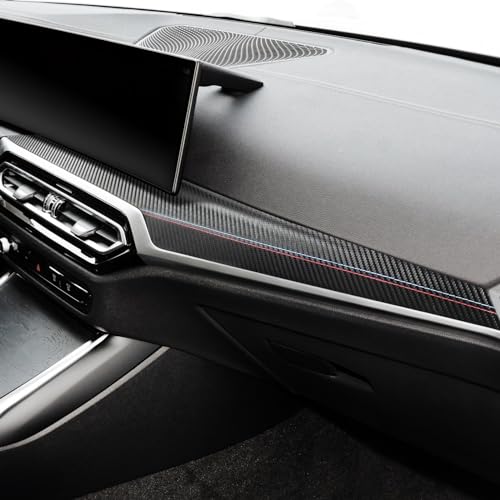 Betterhumz Car Central Instrument Dashboard Cover Trim Compatible with BMW G20 G28 G42 G23 3 4 Series 318i 320i 330i M340i 2020-2023 Car Interior Accessories PVC Leather B - size: Leather B