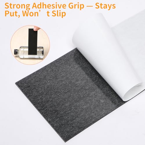 CHUNZEXI Non Slip Furniture Pads, Self Adhesive Rubber Pads with Anti Skid Stickers, Cuttable Rubber Sheet for Furniture and Appliances (4” × 6”) - size: 6x4 inch 4 Rectangular