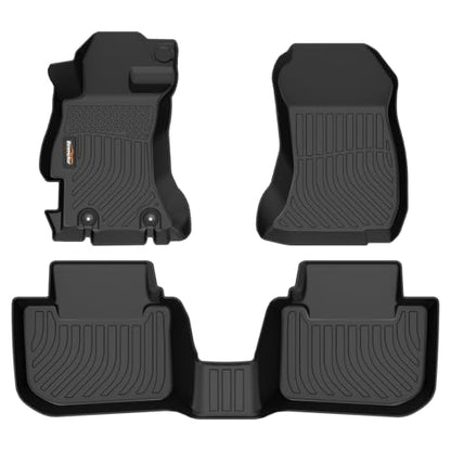 Binmotor-Floor Mats for Subaru WRX & WRX STi 2015-2021, Impreza 2012-2016, Crosstrek & Crosstrek XV 2013-2017, All Weather Car Floor Mat Liners for Subaru WRX Accessories - style: 7) Car Mats for Subaru WRX & WRX STi (2015-2021)