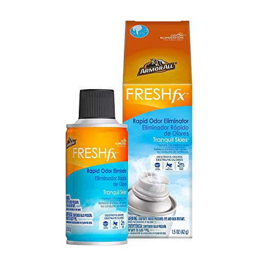 Armor All Fresh FX Car Odor Eliminator Spray, Car Air Freshener Spray, Tranquil Skies Scent, 1.5 Oz