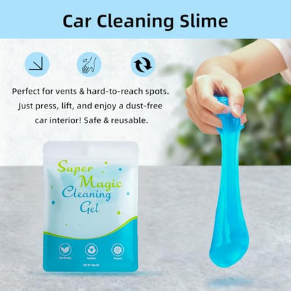 TICARVE Car Interior Detailing Cleaning Kit-10Pcs Car Screen Cleaner,Clean Gel, Detailing Brush, Cleaning Tools for Car, Keyboard and Interior Cleaning - size: 10 Pack