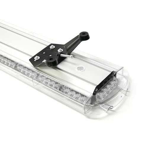 CFLMYYXGS 63" 120 LED Amber Emergency Warning Light Bar 12V-24V Strobe Flashing Beacon Light for Recovery Rescue Wreckers Tow Trucks Emergency Vehicles Snowplows Cranes Construction Vehicles Use