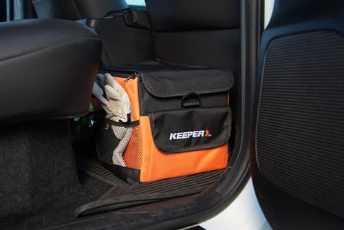 KEEPER Portable Trunk Organizer, 19L, Car Organizers and Storage, Non-Slip Bottom, Suitable for SUV, Minivan, and Cars - size: Small (19L)