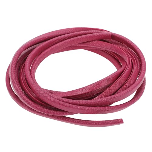 Motoforti Universal Car Door Edge Protective Sealing Strip U-Type Door Scratch Protection Guard, 16.40ft 5m, Anti-scratch Collision, PVC Iron, Rose Red - color: Red, size: 5m/16.40ft