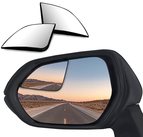 Convex Stick On Custom Fitted Blind Spot Mirrors Compatible With Toyota Camry 2018-2025- Engineered to Provide A Wider View