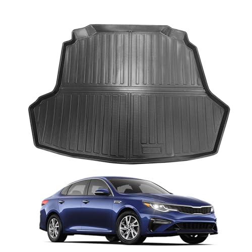 Vanseno Cargo Liner for Kia K5 2016-2019 Trunk Mat Cargo Mat All Weather TPE Rubber Protection Mat for 20162017 2018 2019 Kia K5 Accessories - color: Fit 2016-2019 Kia K5