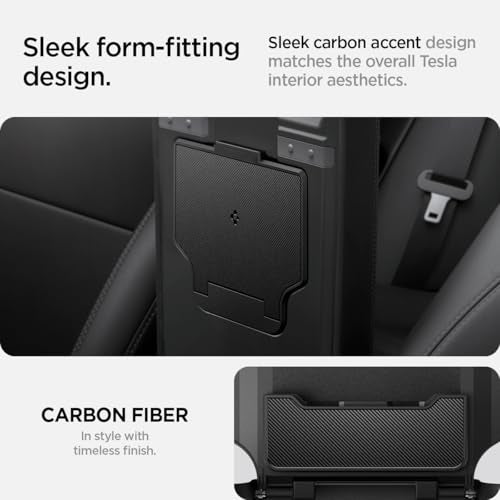Spigen One-Tap Hidden Storage Box for Tesla Model Y Juniper (Standard, Premium & Performance 2026/2025) and Model 3 Highland (Standard, Premium & Performance 2026/25/24) - size: Hidden Storage Box