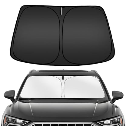ARISMOTOR Windshield Sun Shade for Audi Q3 2019-2025 2026, Custom Fit Foldable Front Window Sunshade Sun Visor Protector, Block UV Rays Keep Your Car Cooler - size: for Audi Q3 2019-2026